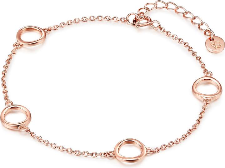 Image du produit Glanzstücke München Femmes argent sterling or rose 17,0 cm longueur de base + 3,0 cm extension - 10250 (17 cm, Argent Sterling)