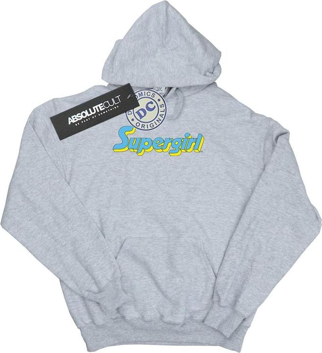 Supergirl Text Logo Kapuzenpullover Mädchen