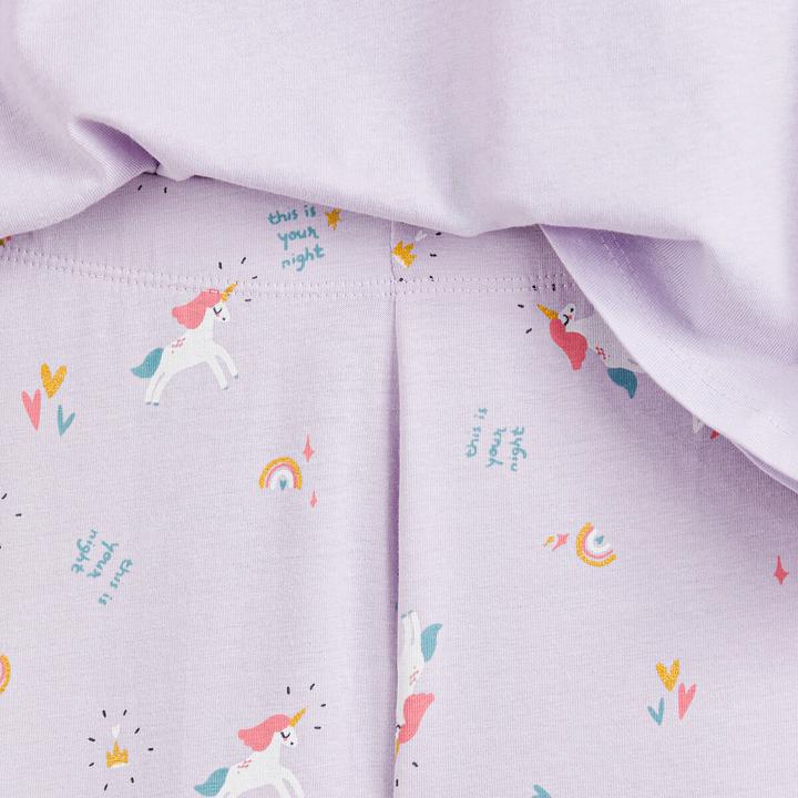 Actual product image La Redoute Collections Jersey pyjamas with unicorn print