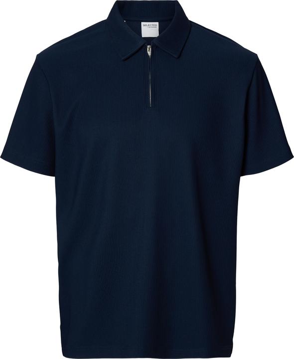 Selected Homme Half-Zip Plissee Polo shirt (S)