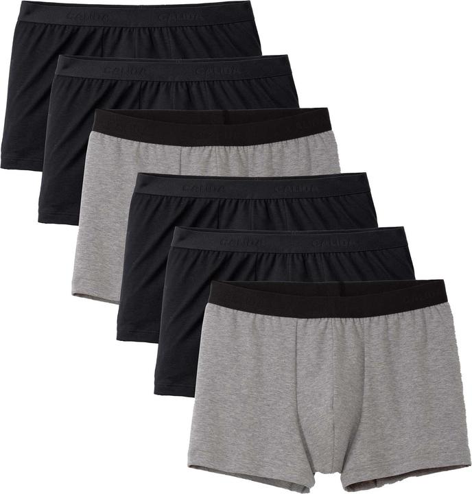 Calida Boxershort Casual Figurbetont New Boxer Natural Benefit 3P (L, 6er Pack)