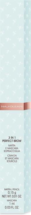 Actual product image Naj Oleari 3in1 Perfect Brow 01 blonde 0.15g + 1ml (01 Blonde)