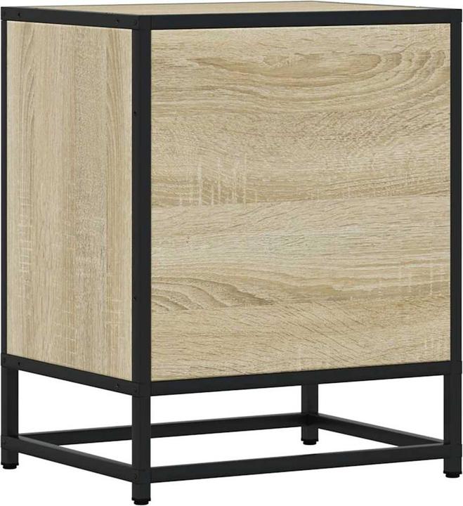 Produktbild VidaXL Nachttische 2 Stk. Sonoma-Eiche 40x31x50cm Holzwerkstoff Metall (40 x 31 x 50 cm)