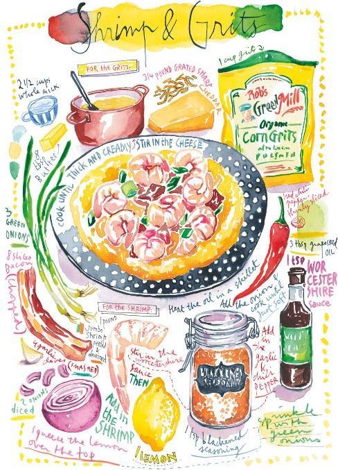 Actual product image Magnolia Puzzle 1000 pieces Shrimp & Grits (1000 pieces)