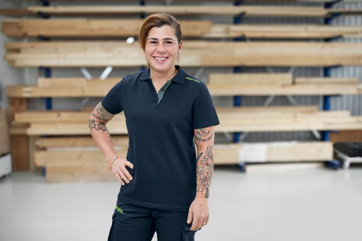 Actual product image Festool Polo shirt dark blue ladies POL-LAD-FT1-S (S)
