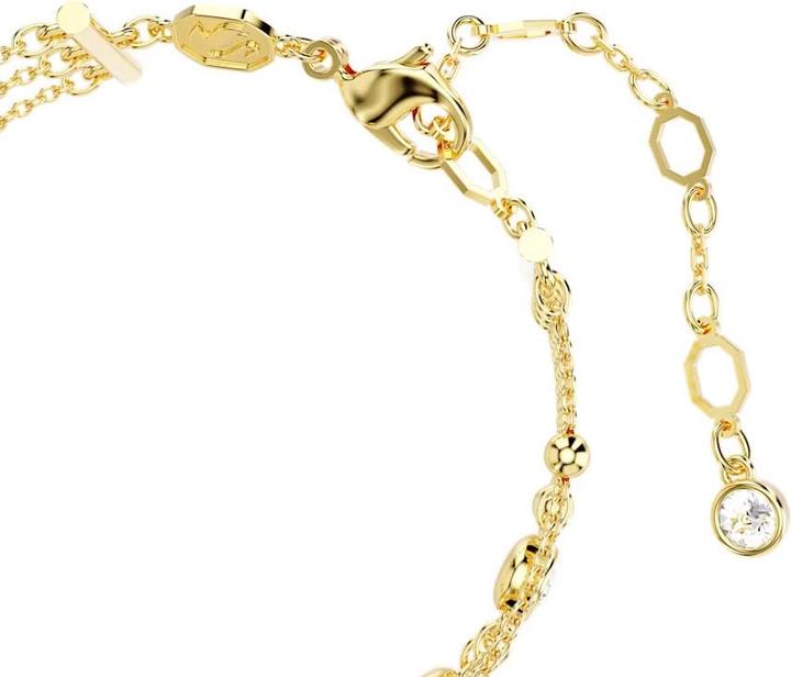 Immagine prodotto Swarovski Bracciale largo in ambra taglio rotondo in oro bianco (20 cm, Metallo Swarovski)