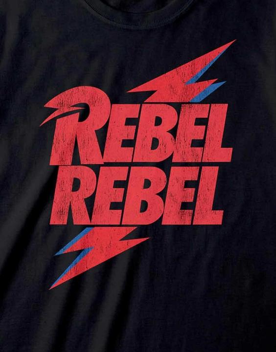 Actual product image David Bowie Rebel Rebel TShirt (M)