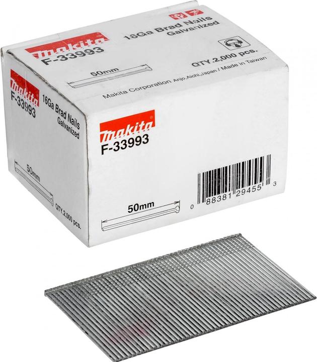 Actual product image Makita Upset head nail 1.6x50mm F33993 2000 pcs