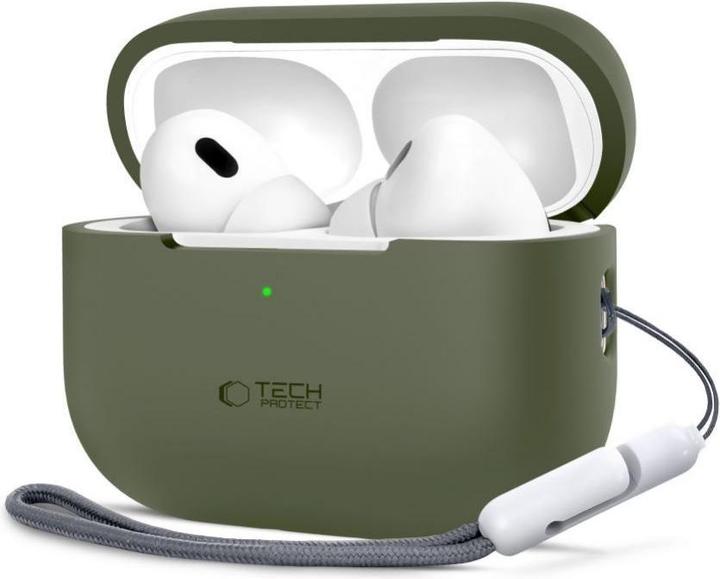 Produktbild Tech-Protect Silicone Case for Apple AirPods Pro 1 / 2 - Green (Kopfhörer Hülle)