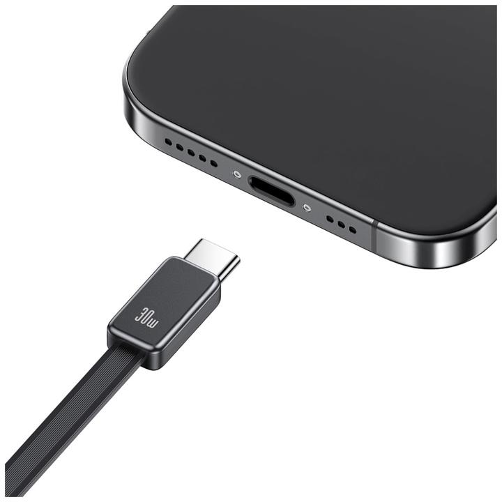 Immagine prodotto Usams CC296 30W Fast Charger With Retractable Type-C Cable (EU) - Xiang Series White (30 W)