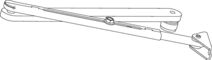 Image du produit Geze Rampe ECturn blanc 9016 Profondeur d'embrasure 90-200 mm p. ECturn