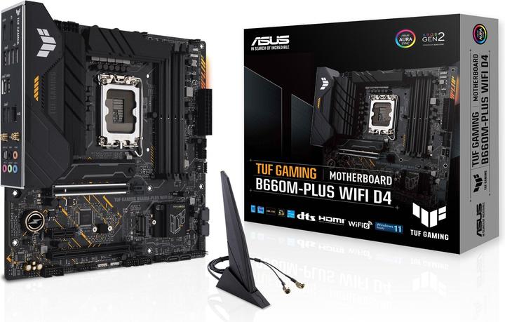 Actual product image ASUS TUF GAMING B660M-PLUS D4 (LGA 1700, Intel B660, mATX)