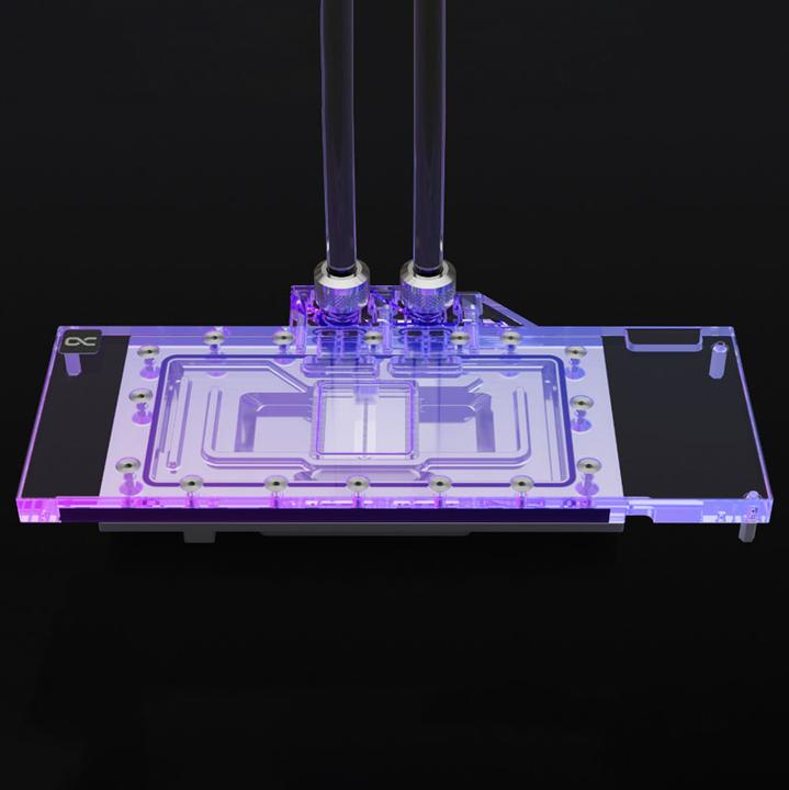 Produktbild Alphacool Eisblock Aurora Acryl RX 7900XT Reference mit Backplate