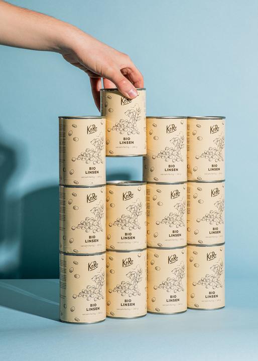 Produktbild KoRo Bio braune Linsen, gekocht (2880 g)