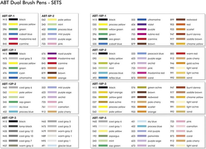 Produktbild Tombow ABT Dual Brush Pen (Mehrfarbig, 18 x)