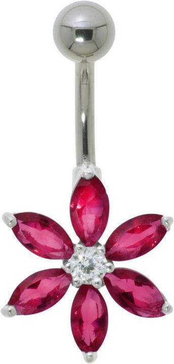 Bijouteria Bauchpiercing (Edelstahl, Silber 925, Zirkonia)