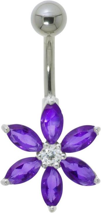 Bijouteria Bauchpiercing (Chirurgenstahl, Silber 925)