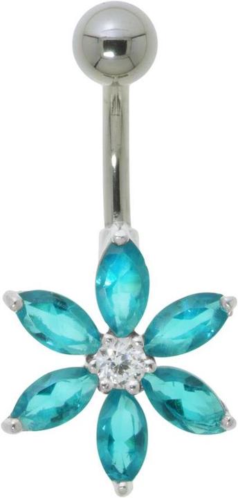 Bijouteria Bauchpiercing (Edelstahl, Silber 925, Zirkonia)
