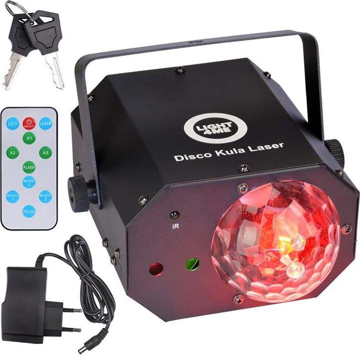 Produktbild Light4Me DISCO SPHERE LASER Multieffekt LED-Lichteffekt