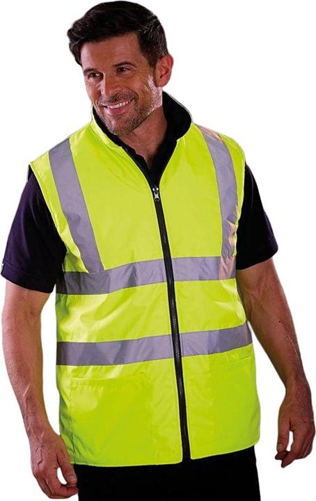 Produktbild Yoko Workwear HiVis reversible Fleece Weste (2 StückPackung) (L)