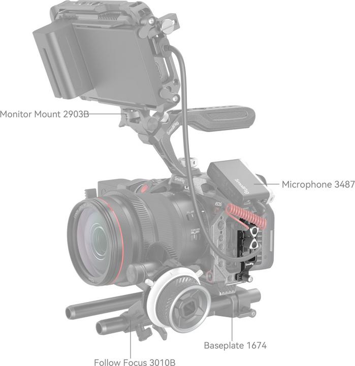 Actual product image SmallRig Black Mamba Cable Clamp (Cable)
