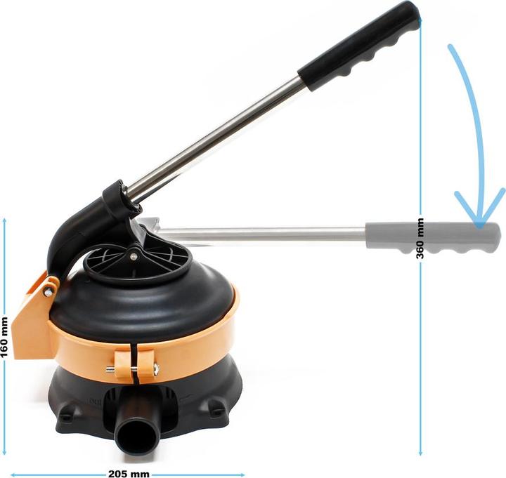 Produktbild Wiltec Handpumpe Wasserpumpe manuell Stahlhebel rostfrei Gartenpumpe Pumpe Wasser (Gartenpumpe)