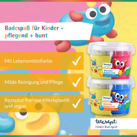 Actual product image Tetesept Children Monster Bathing Clay (333 ml, Bath salts)