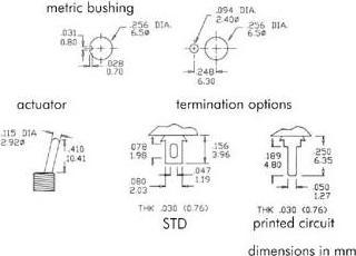 Produktbild Velleman Vertical Toggle Switch Spdt On-On
