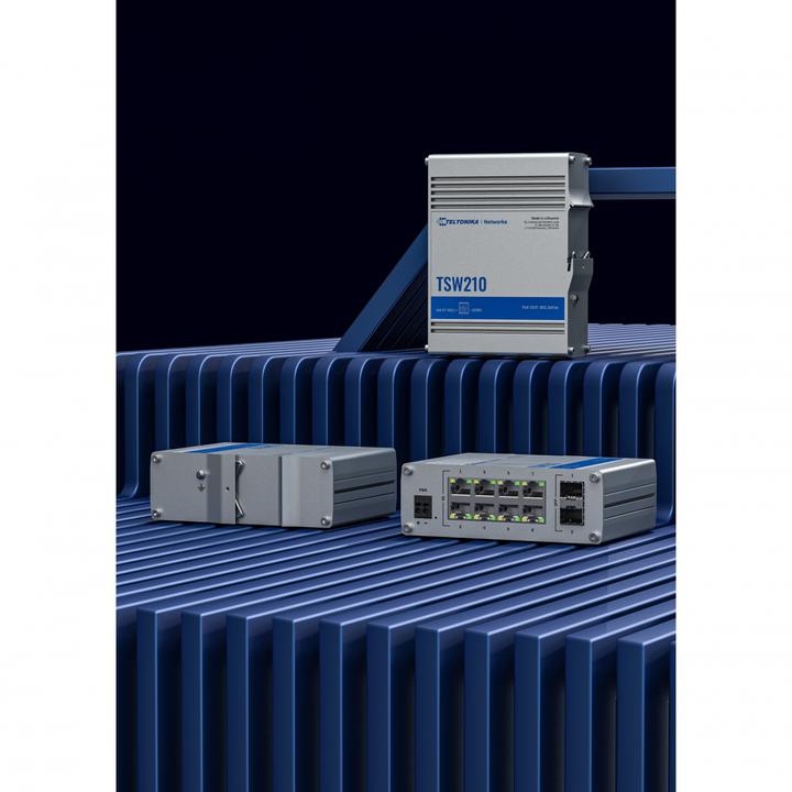 Produktbild Teltonika Tsw210 Unmanaged Industrial Switch (10 Ports)