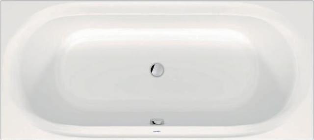 Produktbild Duravit Badewanne Soleil by Starck 180x80 Rechteck zwei Rückenschrägen weiss (226 l, 180 cm, 80 cm)