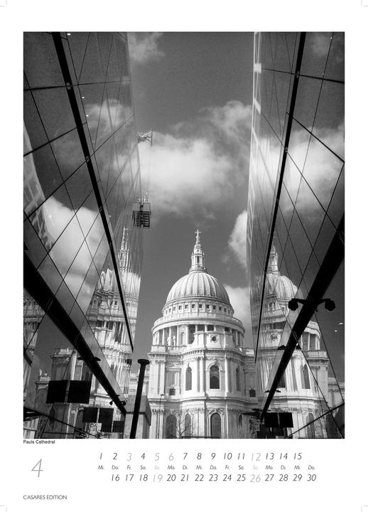 Image du produit London schwarz-weiss 2026 S 29x21cm (Allemand)