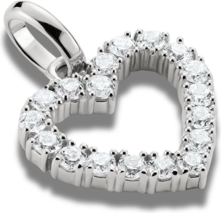 Immagine prodotto Thomas Sabo Charm-Anhänger Herz mit weissen Steinen Connect Silber (Argento)