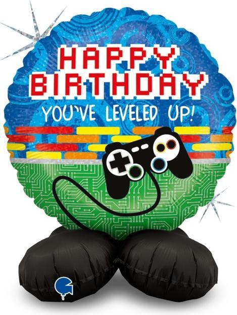 Produktbild Grabo Geschenkballon-Standup Happy Birthday - Game Controller