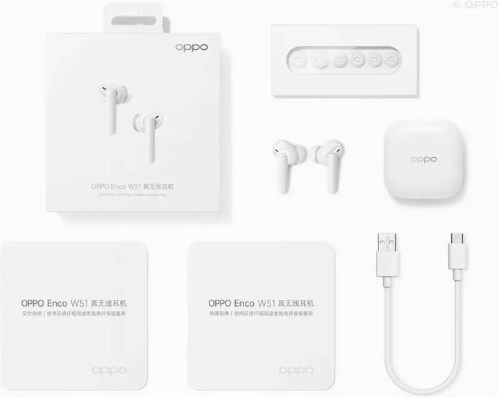 Image du produit OPPO Enco W51 (ANC, 24 h, Sans fil)