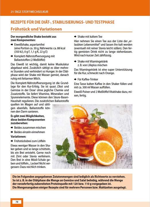 Nährwerte und Zutaten Die 21-Tage Stoffwechselkur - das Original- (German Edition) (Deutsch, Christian Mörwald, Dr. med. Rudolf Binder, Rudolf Binder, Arno Schikowsky, 2014)