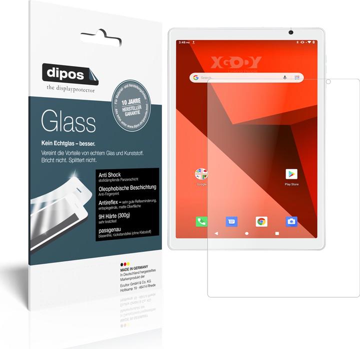 Produktbild Dipos Displayschutz Anti-Shock (2 Stück, Xgody Y101)