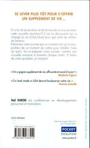 Actual product image Miracle morning : offrez-vous un supplément de vie! (French, Elrod Hal, 2017)