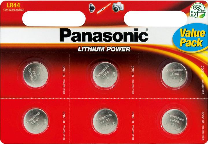 Actual product image Panasonic Micro Alkali LR44 (6 pcs., LR44, 120 mAh)