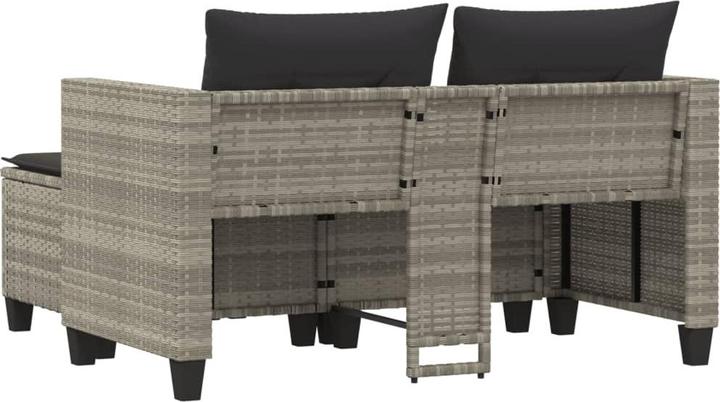 Actual product image VidaXL Garden sofa 2-seater with stools