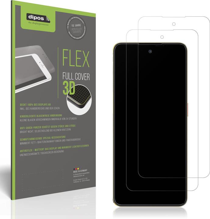 Actual product image Dipos Full Cover Screen Protector Matte (1 Piece, ZTE Nubia N3)