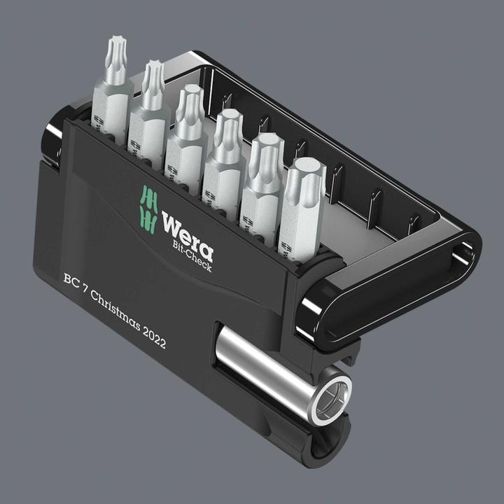 Productafbeelding Wera Bit-Check 7 TX Universeel 1 Kerstmis 2022 (Zeskantbus TX M10, Zeskantbus TX M15, Zeskantbus TX M20, Zeskantbus TX M25, Zeskantbus TX M30, Zeskantbus TX M40)