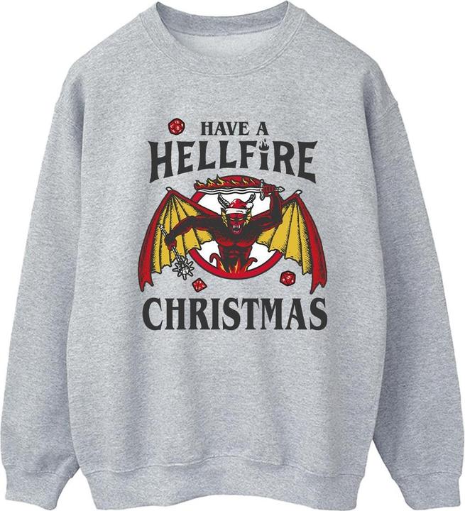 Netflix Stranger Things Hellfire Christmas Sweatshirt (XL)