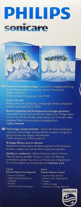 Produktbild Philips Sonicare Sonicare FlexCare Platinum (Schallzahnbürste)
