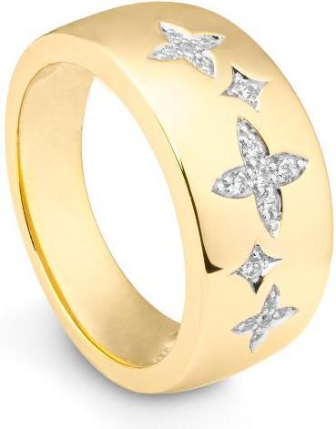 Breuning RING - BRILL. 0,136 Ct. H/si (51, 750/18 K Gold)