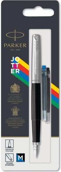 Actual product image Parker Fountain pen JOTTER Originals C.C. M Bl/SW 1er Blis (Black, Stainless steel, 1 x)