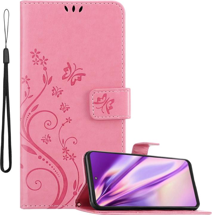 Actual product image Cadorabo Flower Book Case for Motorola EDGE 20 LITE / FUSION (Motorola Edge 20 Lite, Motorola Edge 20 Fusion)