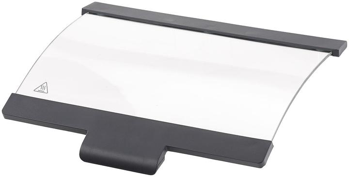 Produktbild Rosenstein & Söhne Tischgrill mit Glasdeckel, Keramik-beschichtete Grillplatte