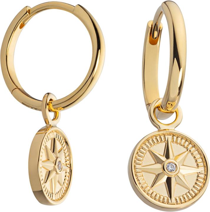 Actual product image Paul Hewitt Sterling Silver Earrings Wind Rose Gold (Silver 925)