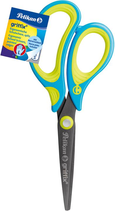 Pelikan Schere spitz Griffix 810296 neonfresh blue Linkshänder (15 cm)