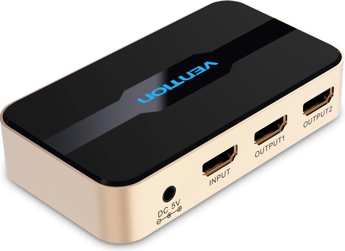 Actual product image Vention 4K/30Hz HD HDMI splitter with power supply / HDMI - x 2 output